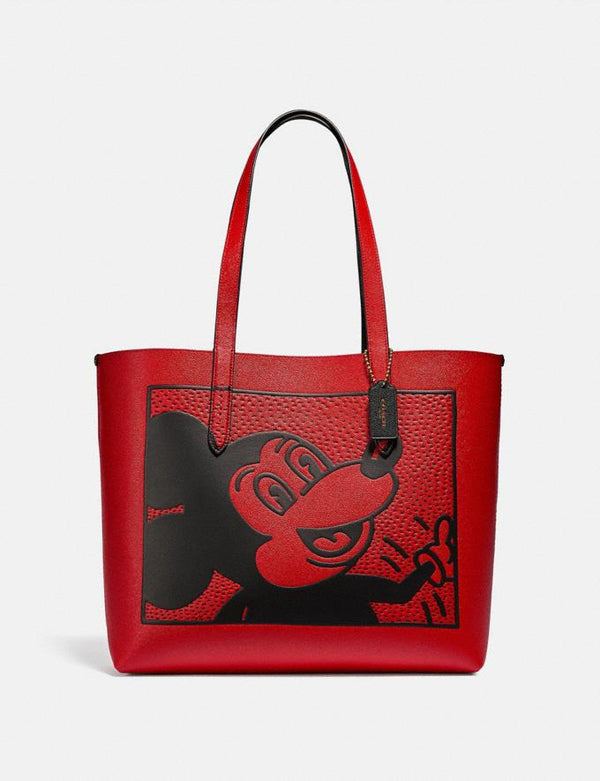 Disney Mickey Mouse Red X Keith Haring Highline XL Shoulder Tote
